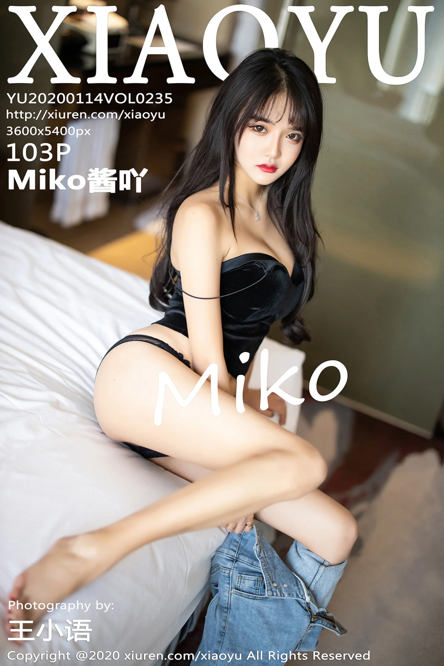 [XiaoYu画语界]Vol.235_嫩模Miko酱吖私房床上性感黑色内衣秀火辣身材诱惑写真103P-秀人网 - XiuRen.Pro